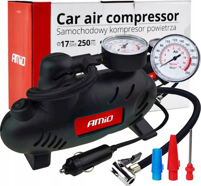KOMPRESOR SAMOCHODOWY AMIO 12V ACOMP-07