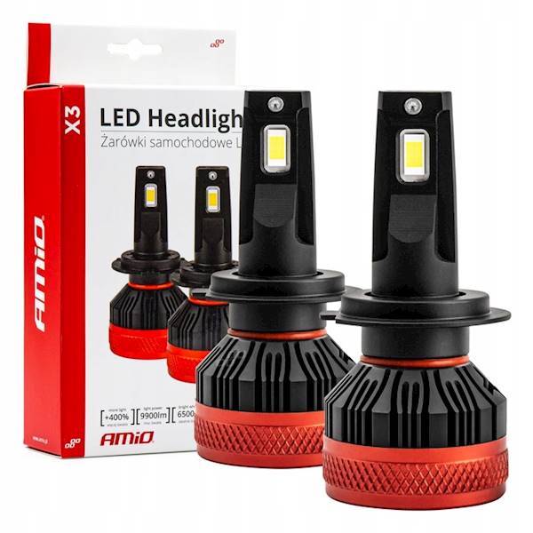 ŻARÓWKI LED AMIO X3 H7 CANBUS 90W E9
