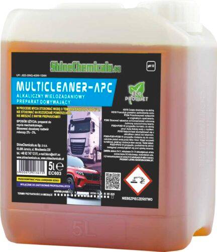 SHINE MULTICLEANER APC UNIWERSALNY PREPARAT MYJĄCY 5L
