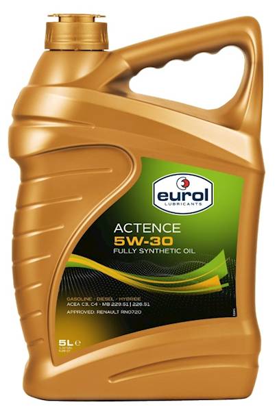 OLEJ EUROL ACTENCE 5W30 5L
ACEAC4(12); MB 229.51; MB 226.51; Renault RN 0720