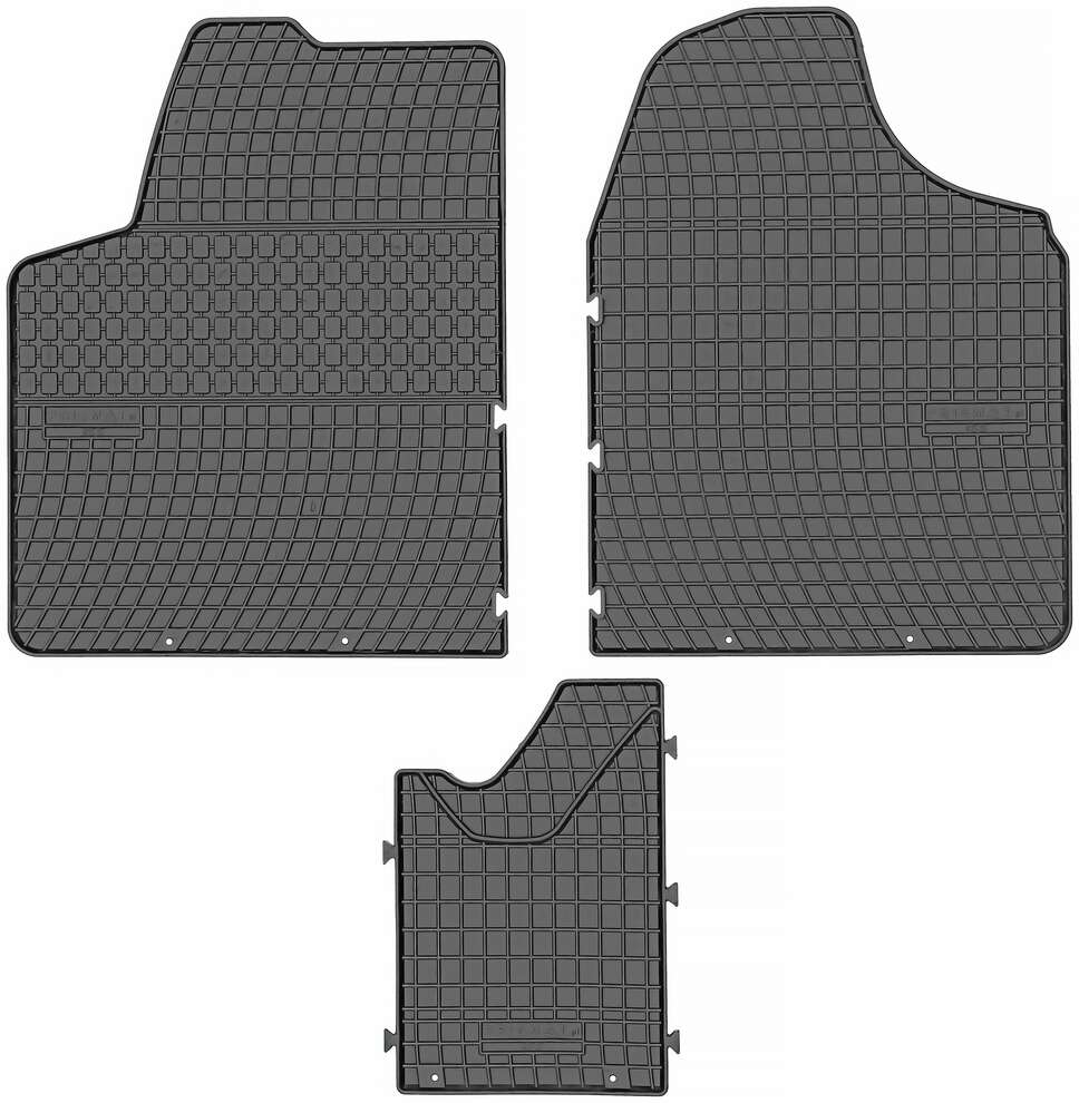 DYWANIKI SAMOCHODOWE FIAT SCUDO 06-16, PEUGEOT EXPERT II 06-16,TOYOTA PROACE I 13-16, CITROEN JUMPY II 07-16 GUMOWE PREMIUM