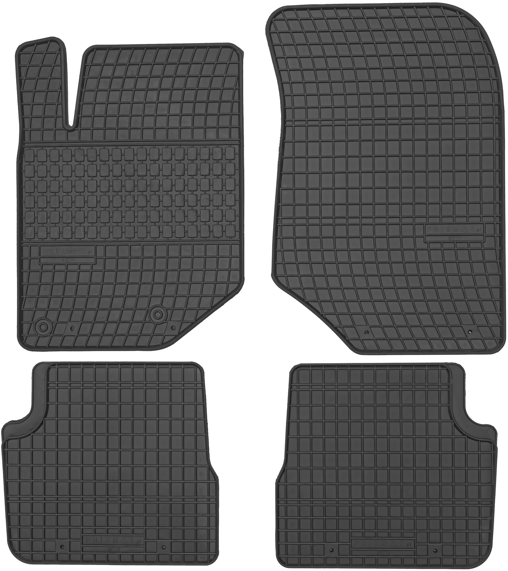 DYWANIKI SAMOCHODOWE OPEL CORSA F, PEUGEOT 208 2008 OD 2019 GUMOWE PREMIUM