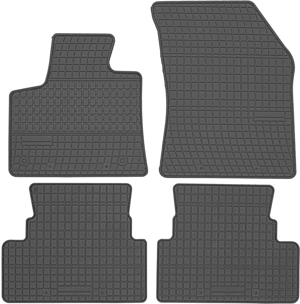 DYWANIKI SAMOCHODOWE  OPEL GRANDLAND OD 2017, PEUGEOT 3008 II OD 2016 GUMOWE PREMIUM