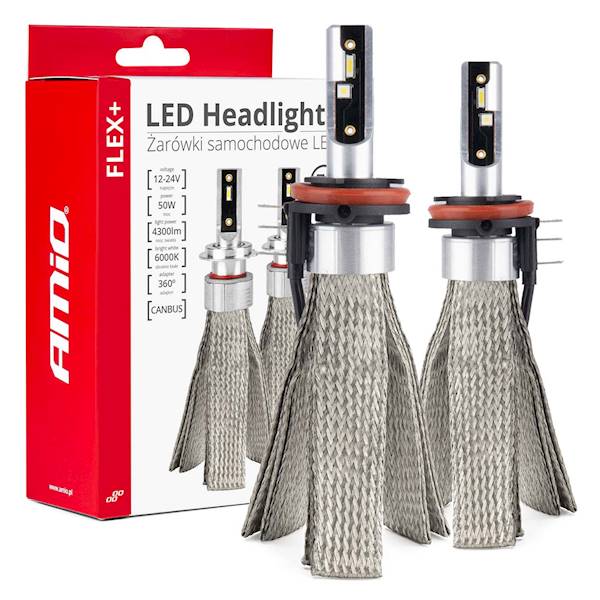 ŻARÓWI LED AMIO H15 FLEX+ CANBUS