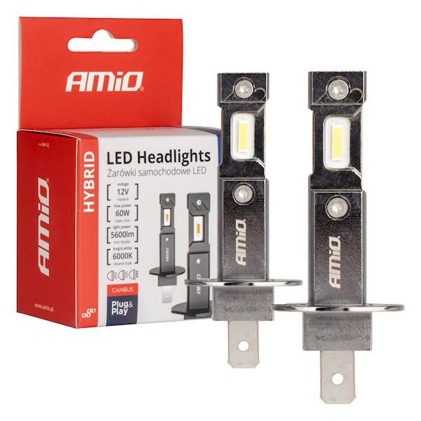 ŻARÓWKI LED AMIO H1 HYBRID CANBUS