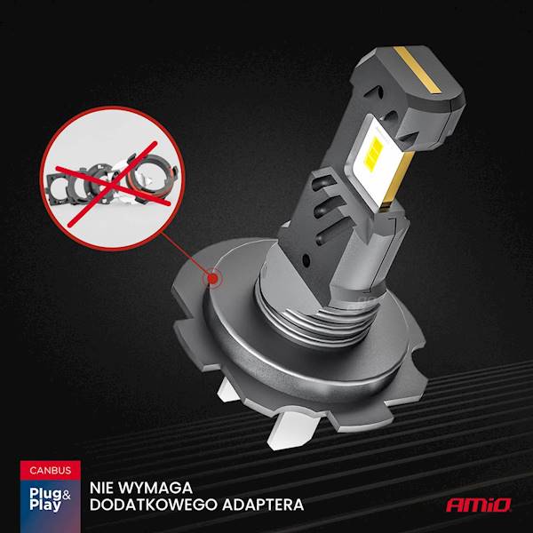 ŻARÓWKI LED AMIO H7 H18 HYBRID CANBUS