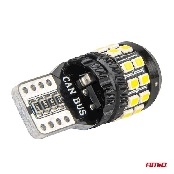 ŻARÓWKI LED AMIO CANBUS T10 W5W 12V 24V