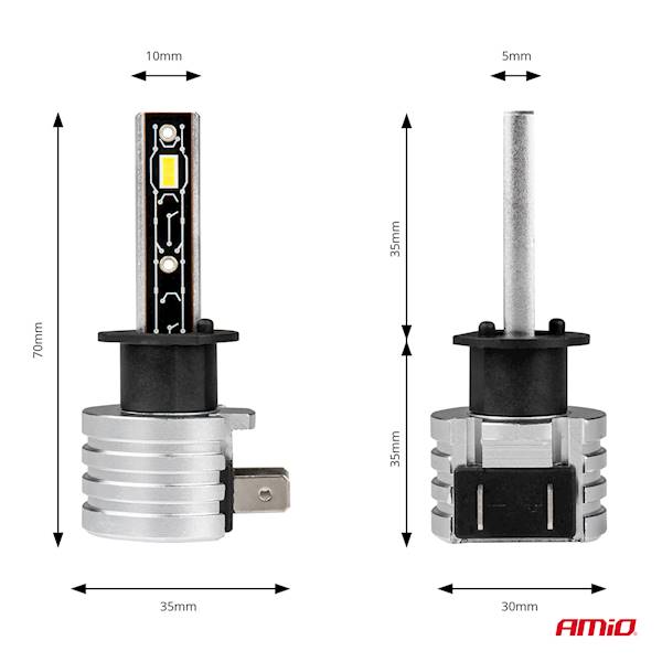 ŻARÓWKI AMIO LED H1 H-MINI 