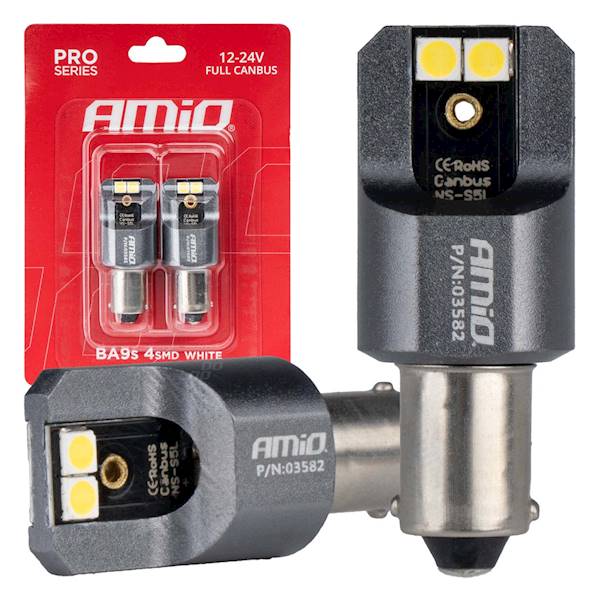 ŻARÓWKI LED AMIO BA9S 12-24V CANBUS T4W