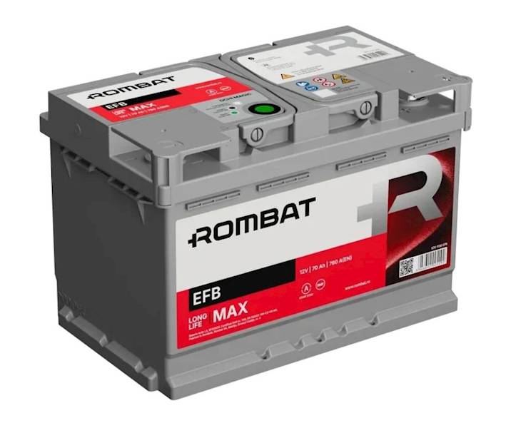 AKUMULATOR ROMBAT EFB 70AH 760A 12V START/STOP