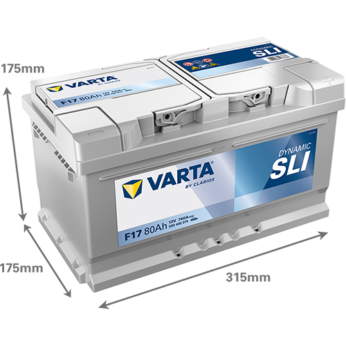 AKUMULATOR VARTA DYNAMIC SLI 80AH 740A 12V P+