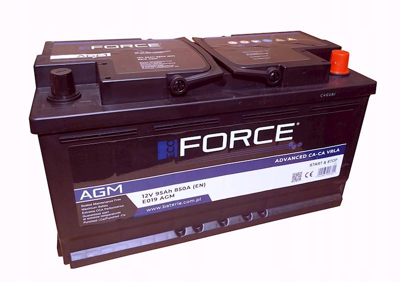 AKUMULATOR FORCE 95AH 850A 12V AGM START/STOP