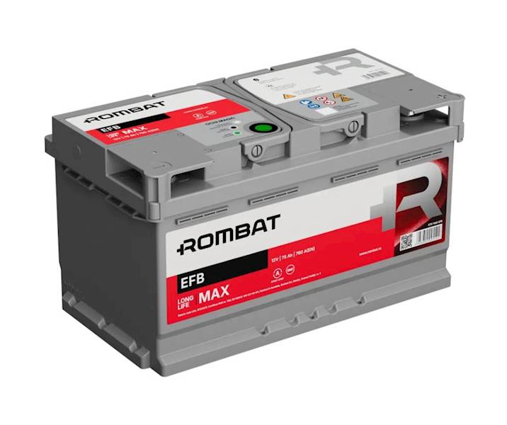 AKUMULATOR ROMBAT EFB 75AH 760A START STOP