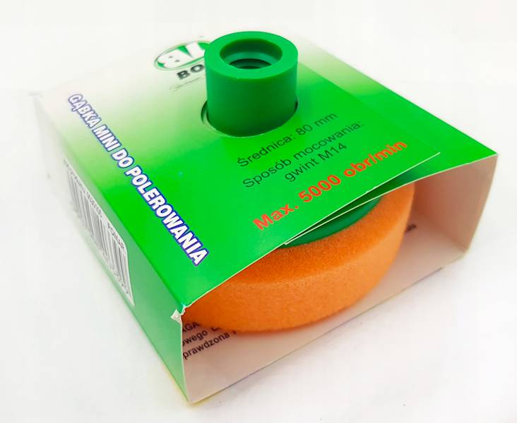 BOLL GĄBKA POLERSKA MINI POMARAŃCZOWA M14 ŚREDNIA 80MM