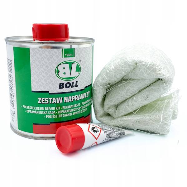 BOLL ZESTAW NAPRAWCZY 250G KPL UTWARDZACZ 8G MATA SZKALNA 0,25M2