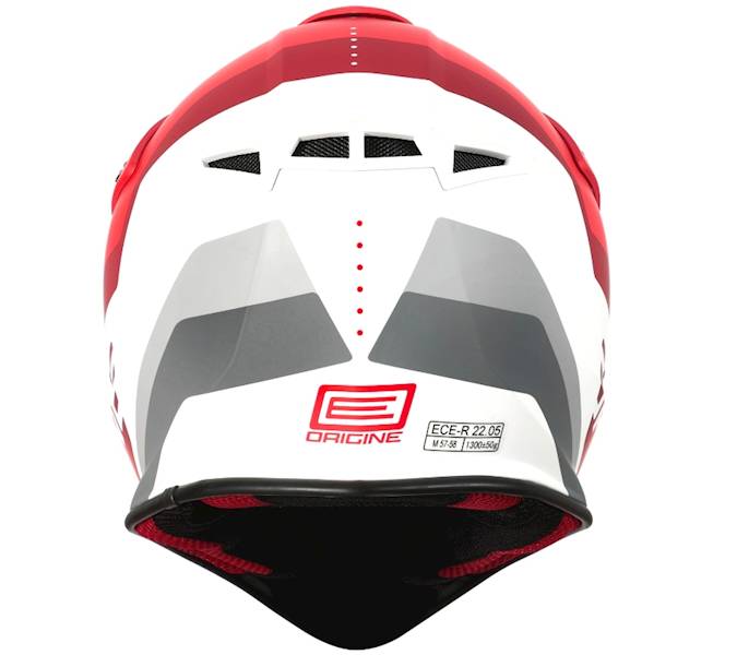 KASK ORIGINE HERO MX RED-WHITE MATT L HOMOLOGACJA