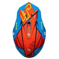 KASK JUST1 J39 THRUSTER FLUO YELLOW BLUE RED BLACK GLOSS XL HOMOLOGACJA 