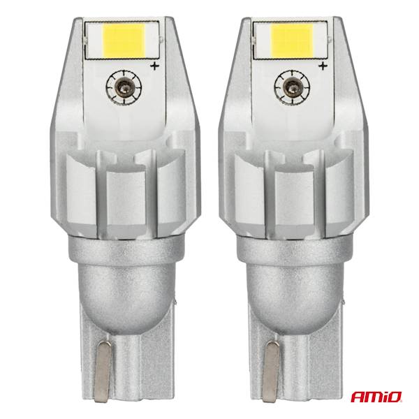 ŻARÓWKI LED AMIO CANBUS T10 W5W 27 SMD 2016 WHITE 12V/24V 