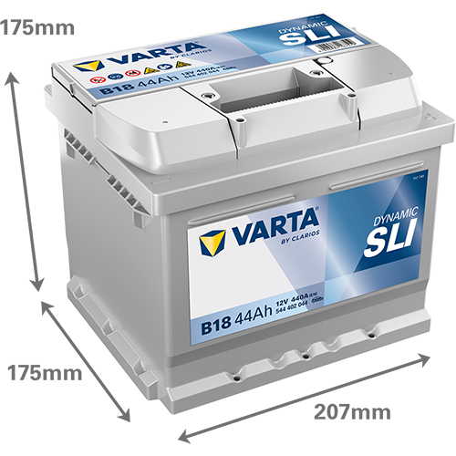 AKUMULATOR VARTA DYNAMIC SLI 44AH 440A 12V P+