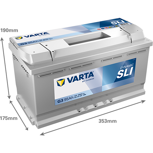 AKUMULATOR VARTA DYNAMIC SLI 95AH 800A 12V P+