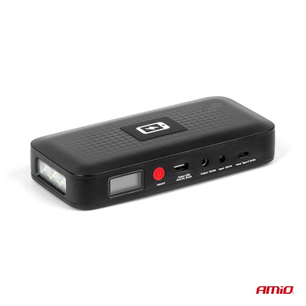 JUMP STARTER 12V 12AH 800A URZĄDZENIE ROZRUCHOWE z INDUKCJĄ AMIO