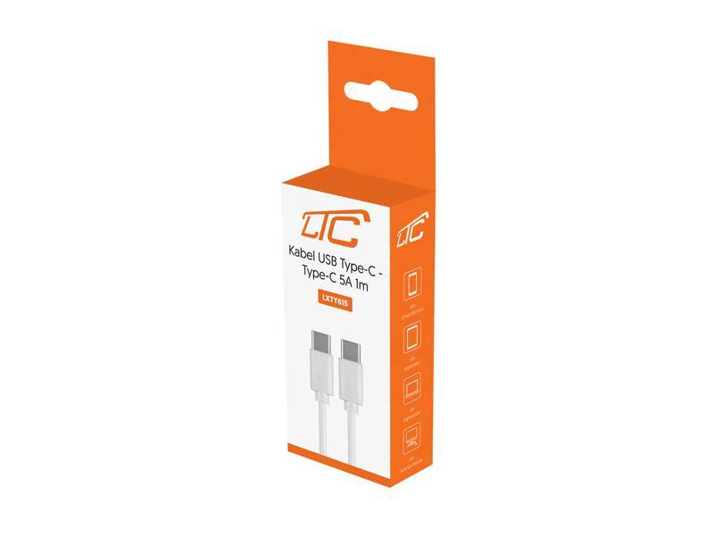 KABEL USB LTC TYP C C 5A 1M LXTY615