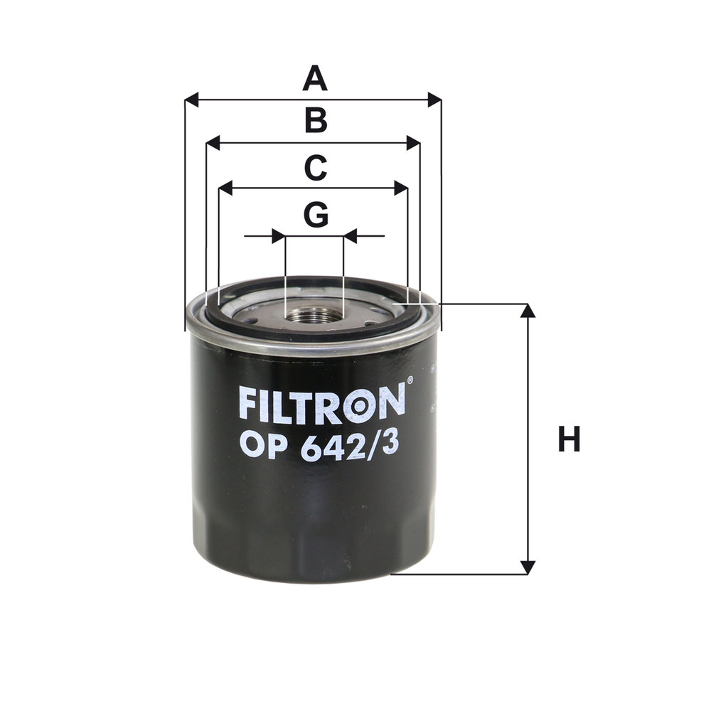 FILTR OLEJU PURRO PO2011    OP 642/3