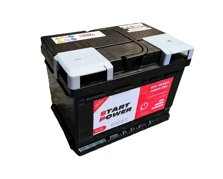 AKUMULATOR 60AH 490A 12V START POWER P+