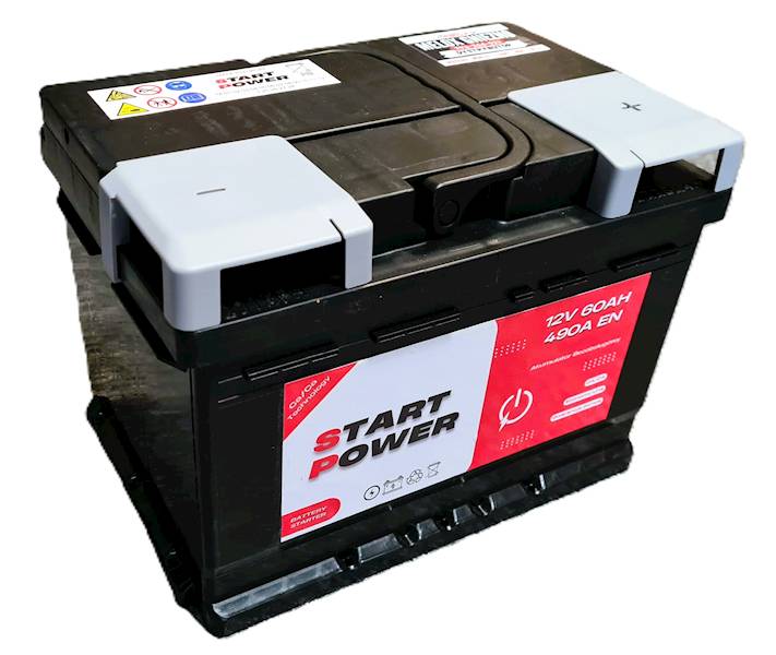 AKUMULATOR 60AH 490A 12V START POWER P+