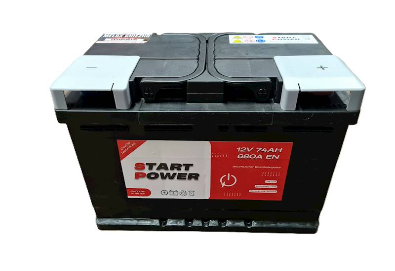 AKUMULATOR 74AH 680A 12V START POWER P+