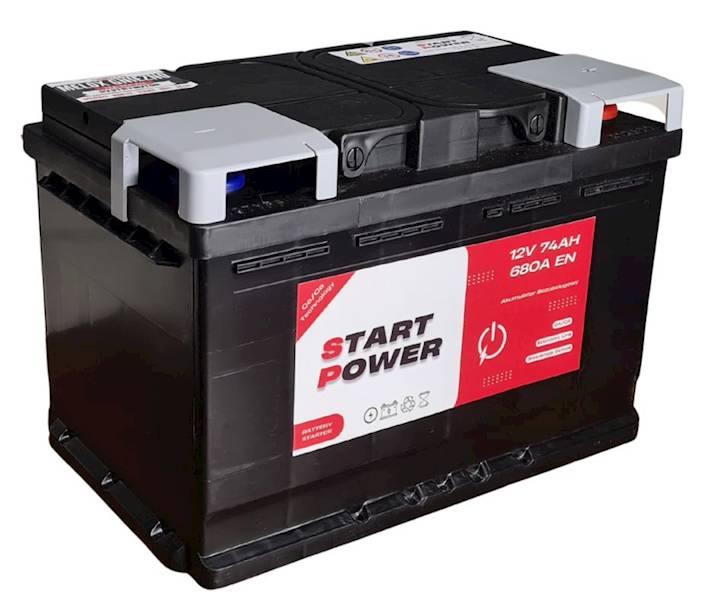 AKUMULATOR 74AH 680A 12V START POWER P+