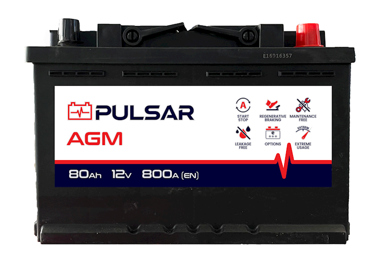 AKUMULATOR 80AH 800A 12V PULSAR /AGM/ Start & Stop