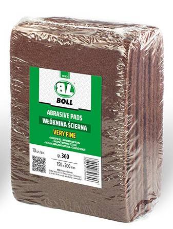 WŁÓKNINA ŚCIERNA BOLL "VERY FINE" GR. 360 150X200 MM