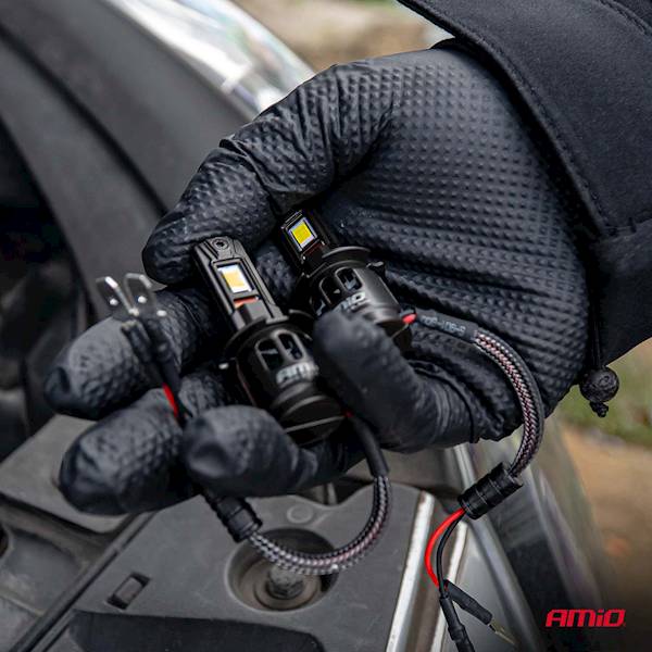 ŻARÓWKA AMIO H3 F25 LED PRO BLACK FULL CANBUS 12V/24V