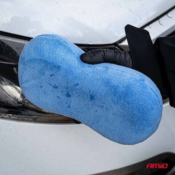 AMIO GĄBKA SAMOCHODOWA Z MIKROFIBRY 22x12x5,5 CM 