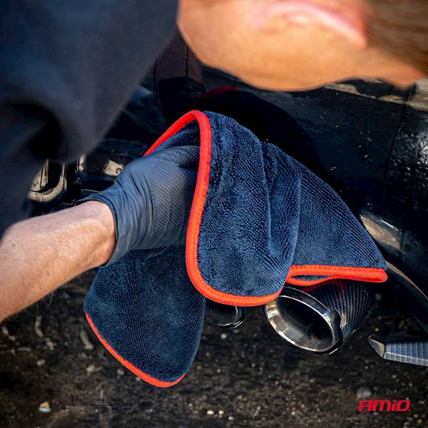 AMIO DWUSTRONNY RĘCZNIK DO OSUSZANIA SAMOCHODU 1200 GSM 30X40