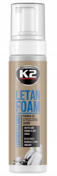 K2 LETAN FOAM PIANKA DO CZYSZCZENIA SKÓRY 200ML