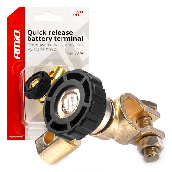AMIO KLEMA AKUMULATOROWA HEBL WYŁĄCZNIIK MASY OBROTOWY 