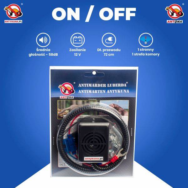 ULTRADŹWIĘKOWY ODSTRASZACZ GRYZONI KUN AM 1C1NLBICO