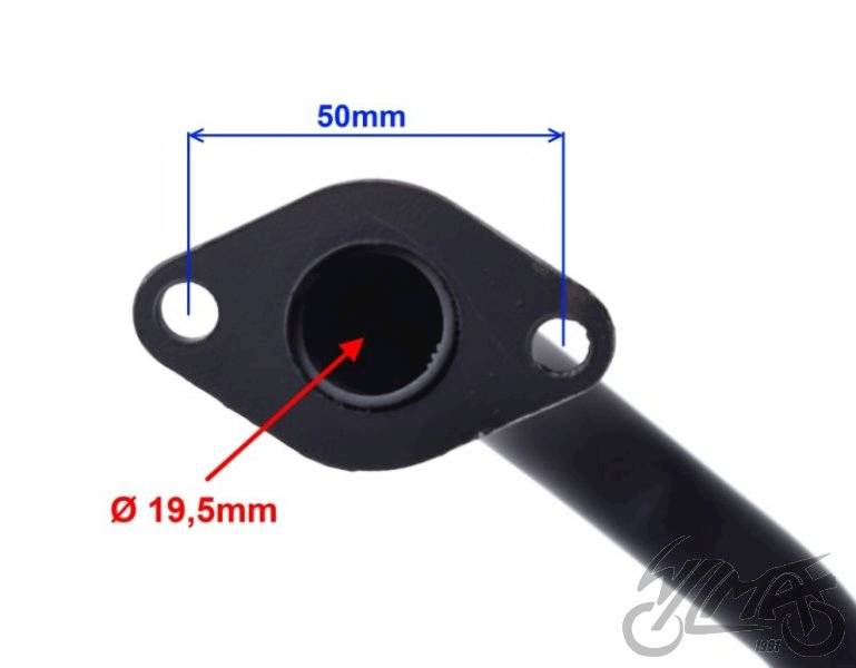 TŁUMIK BEZ KATALIZATORA 4T SKUTER ZD8002