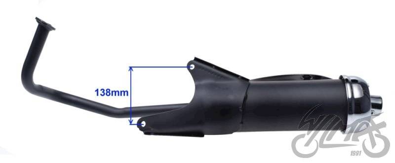 TŁUMIK BEZ KATALIZATORA 4T SKUTER ZD8002