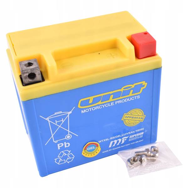 AKUMULATOR MOTOCYKLOWY UNIT WTX5L-BS YTX5L-BS MTX5L-BS