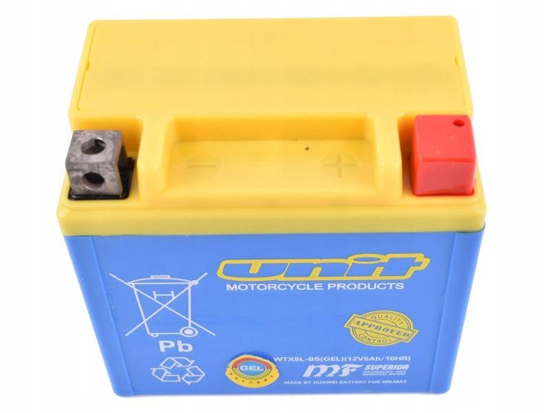 AKUMULATOR MOTOCYKLOWY UNIT WTX5L-BS YTX5L-BS MTX5L-BS