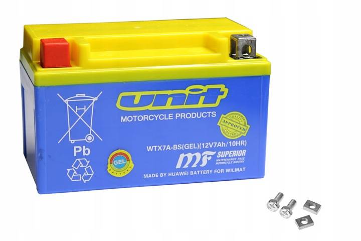 AKUMULATOR MOTOCYKLOWY UNIT WTX7A-BS YTX7A-BS MTX7A-BS