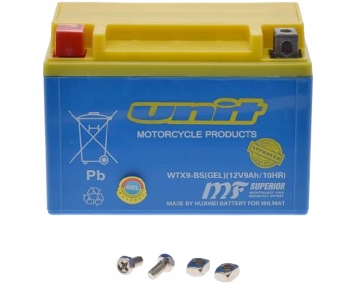 AKUMULATOR MOTOCYKLOWY UNIT WTX9-BS YTX9-BS MTX9-BS