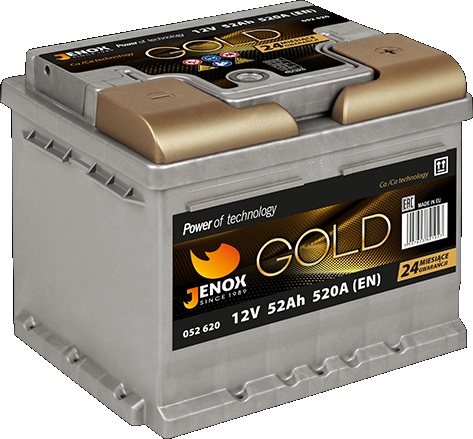 AKUMULATOR JENOX GOLD 52AH 520A 12V