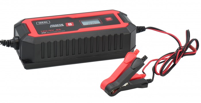 PROSTOWNIK ŁADOWARKA PRAKTIK CHARGER 8 LCD 6/12V
