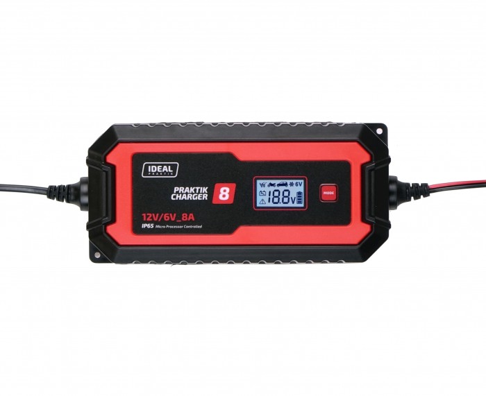 PROSTOWNIK ŁADOWARKA PRAKTIK CHARGER 8 LCD 6/12V