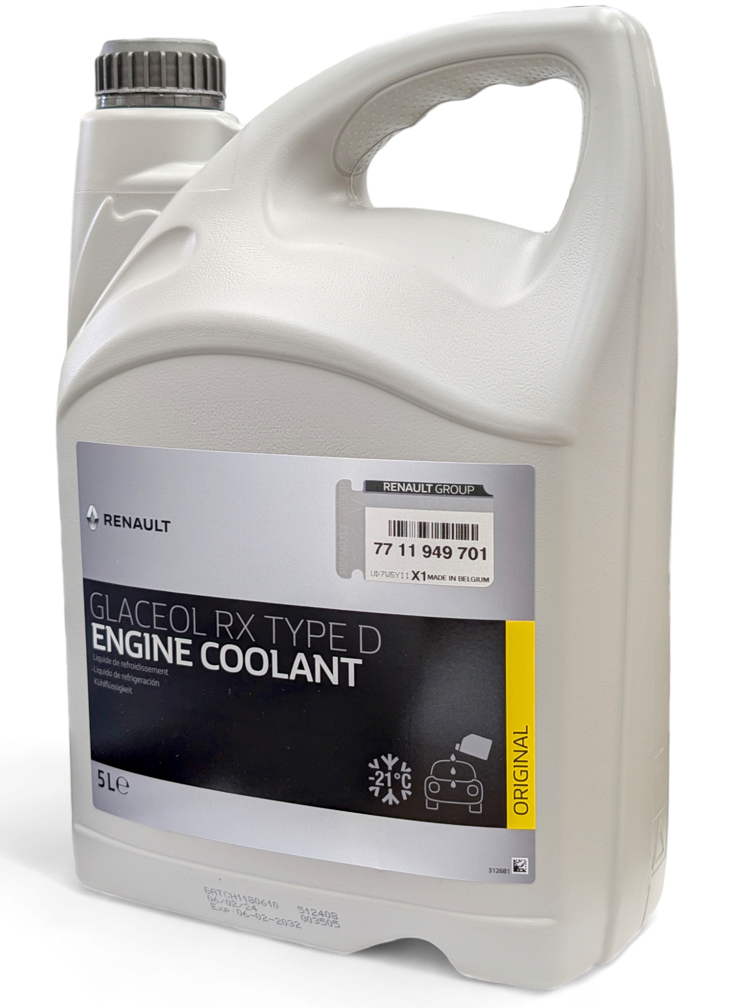 PŁYN CHŁODNICZY RENAULT GLACEOL RX TYPE D  5L  7711949701 