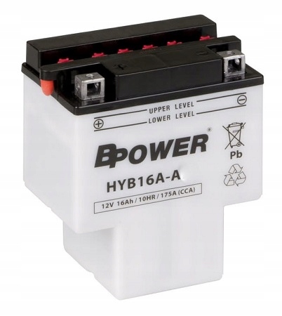 AKUMULATOR MOTOCYKLOWY BPOWER HYB16A-A HCB16A-A 12V 16AH L+ 